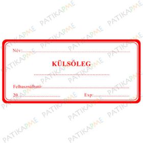 20*55mm Külsőleg címke (1000db/tek)