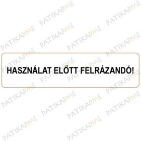   10*45mm "Használat előtt felrázandó" címke (1000db/tek)