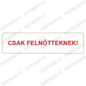 10*45mm "Csak felnőtteknek" címke (1000db/tek)