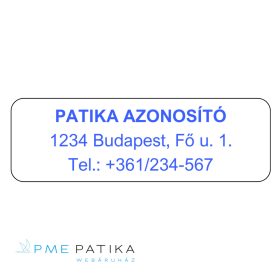 10*45mm Patika azonosító kék (2000db/tek)