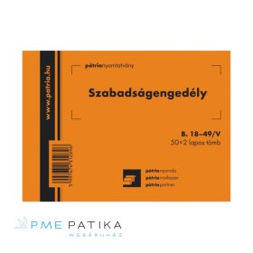 Szabadságengedély tömb (50*2 lapos)