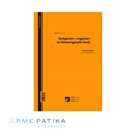   Gyógyszer-,vegyszer- és kötszerigénylő tömb (25*3 lapos)