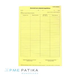   7.sz. nyomtatvány - Ellenőrzött szer selejtezési jegyzőkönyv