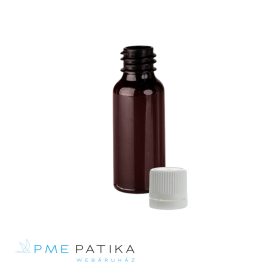 20ml barna PET flakon+kupak