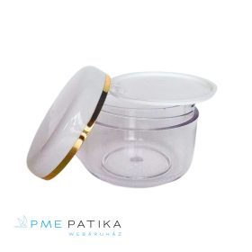 150ml SAN kozmetikai tégely+arany szegély