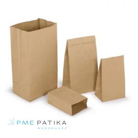 1,5kg barna kétrétegű redős talpas tasak (130*75*260mm)