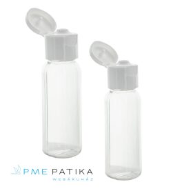 100ml víztiszta pet flakon+Flip-Top kupak