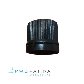   18mm garanciazáras fekete műanyag kupak (folyadéküveghez)