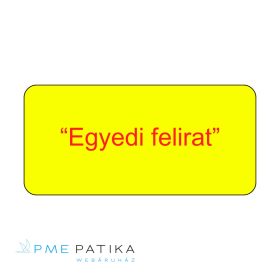 20*55mm Külsőleg-egyedi sárga címke (1000db/tek)