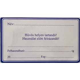 40*70mm Belsőleg-Hűvös helyen tartandó (1000db/tek)