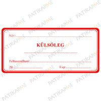 Külsőleg (piros) szignatúrák