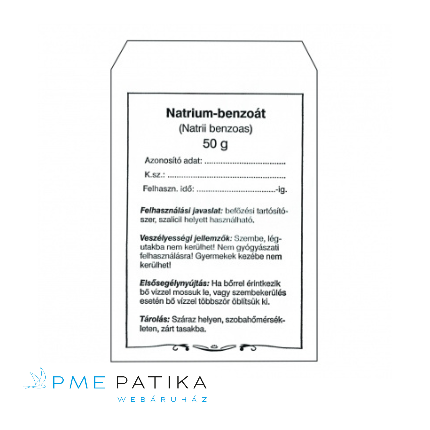 Natrium benzonicum tasak (95*160mm)